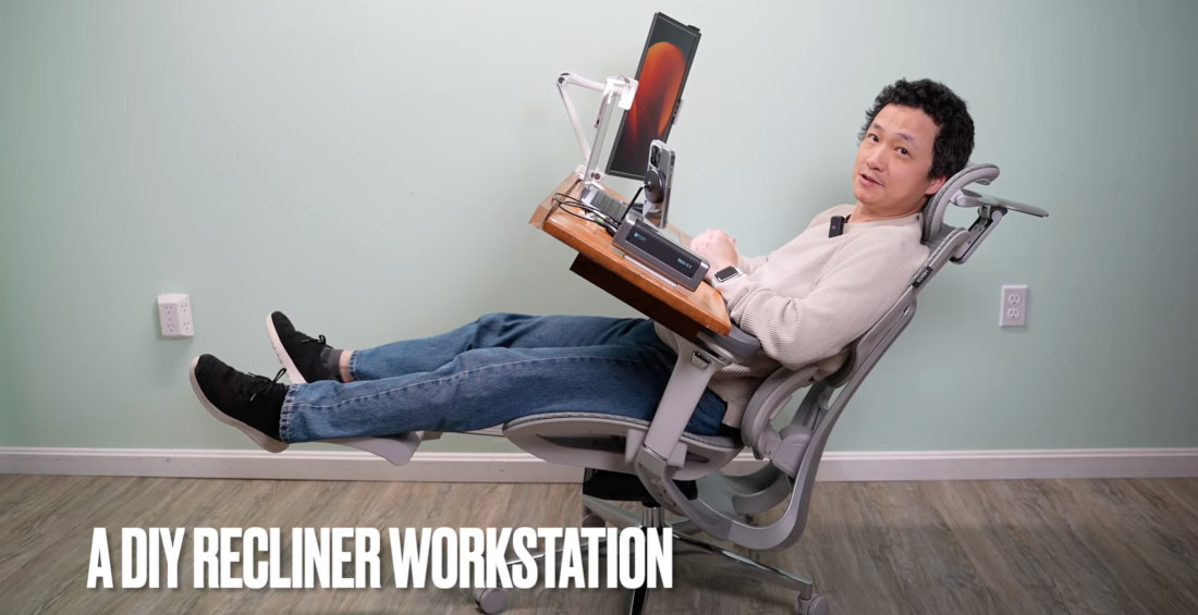 DIY Recliner Workstation