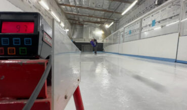 Hockey Goalie POV Of Increasingly Faster Shots Up To 99MPH