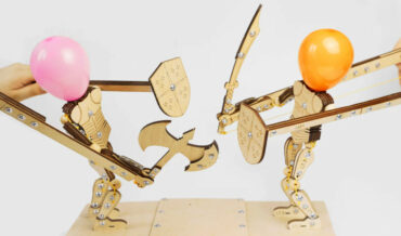 Build Your Own Rock ‘Em Sock ‘Em Balloon Head Popping Battle Game