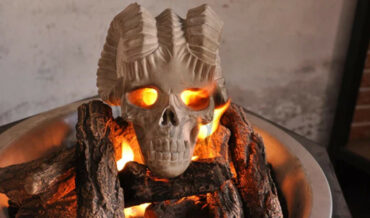 Fireproof Demon Skulls For Your Fireplace