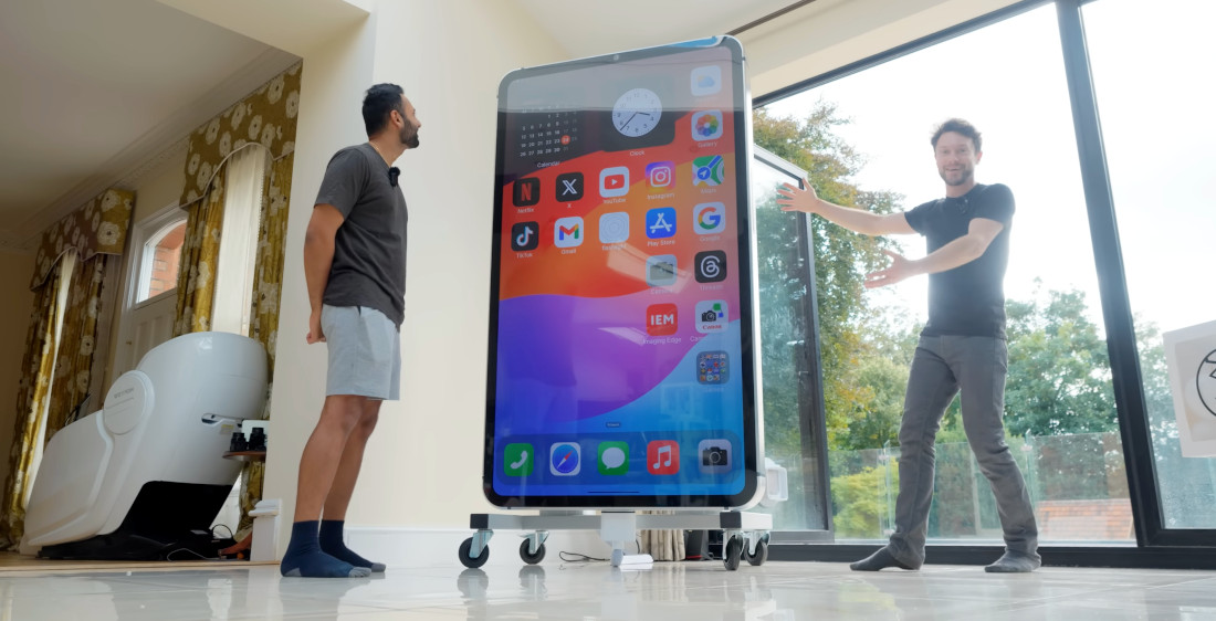 Building The World’s Largest iPhone, With A 7-Foot Screen