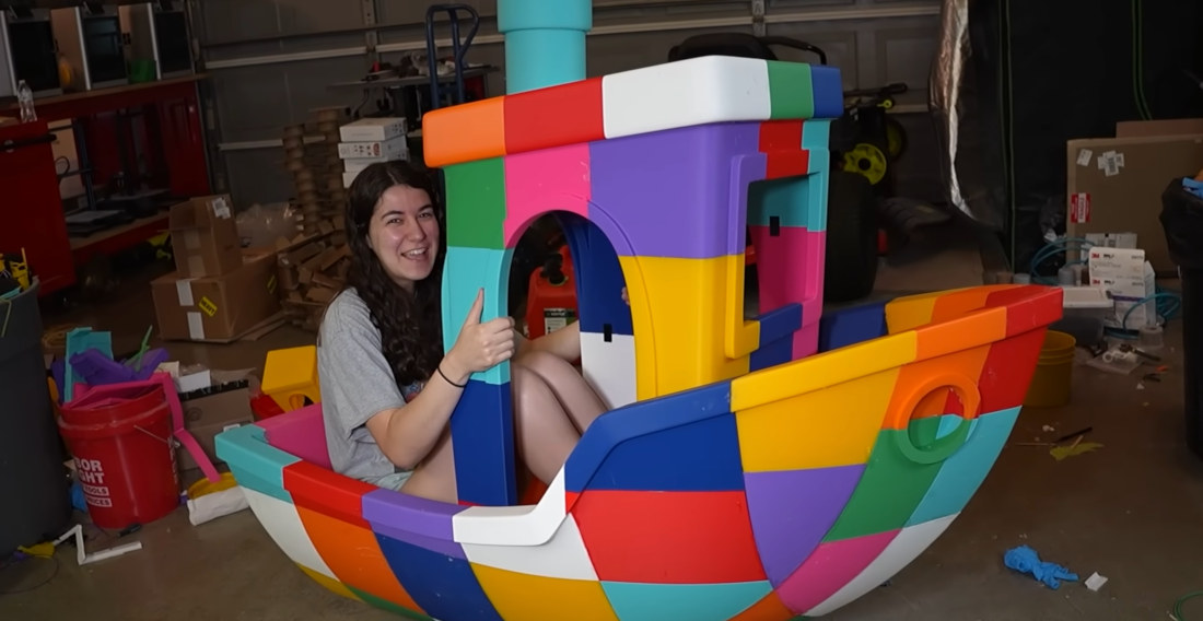 3D Printing A Giant Benchy The Boat Big Enough For A Person