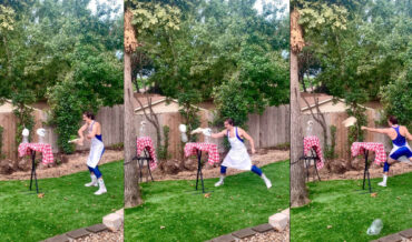 Pizza Tossing Wrestler Demonstrates His Knock-Out Skills With Dough