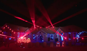 Insane Synchronized Home Halloween Light & Music Display