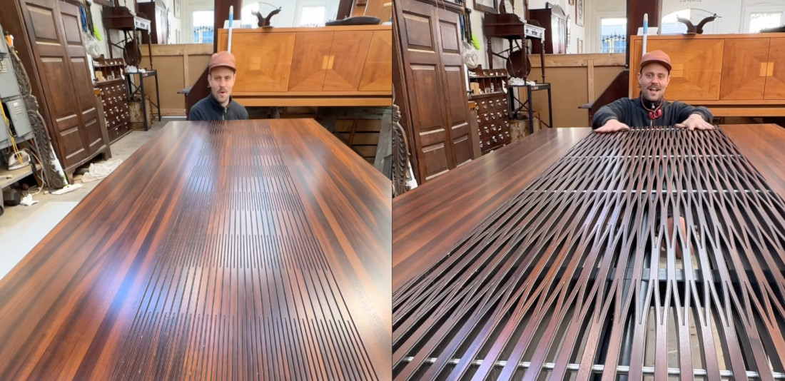 Expanding Width Dining Table With No Leaves