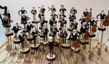 Hand Crank Powered Skeleton Orchestra