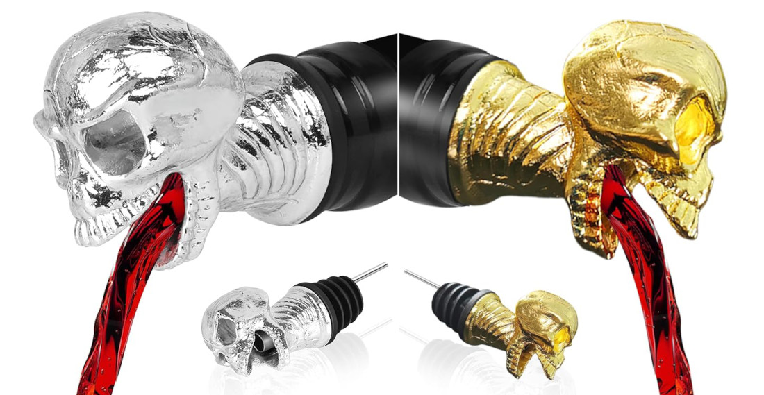 Finally, A Decent Skull Puking Blood Wine Bottle Aerator