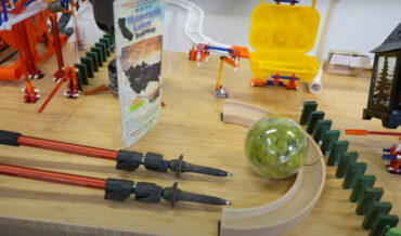 Camping Themed Marshmallow Roasting Rube Goldberg Machine