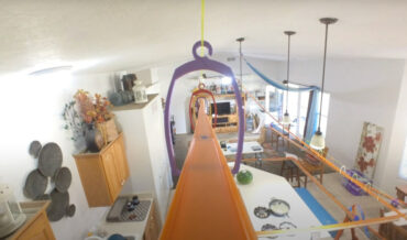 POV Hot Wheels Track Ride Around House At Breakneck Speeds