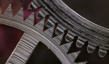 Wristwatch Movement Captured Microscopically In Ultra Slow Motion