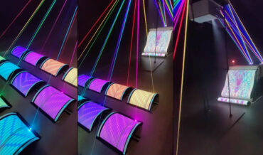 Projection Mapping Art Installation Appears To Weave A Rug