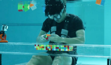 Setting The Guinness World Record For Most Rubik’s Cubes Solved Underwater In One Breath