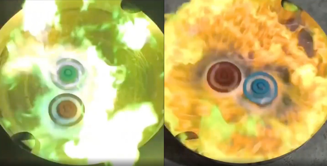 Beyblade Spinning Top Battle IN AN ARENA OF FIRE