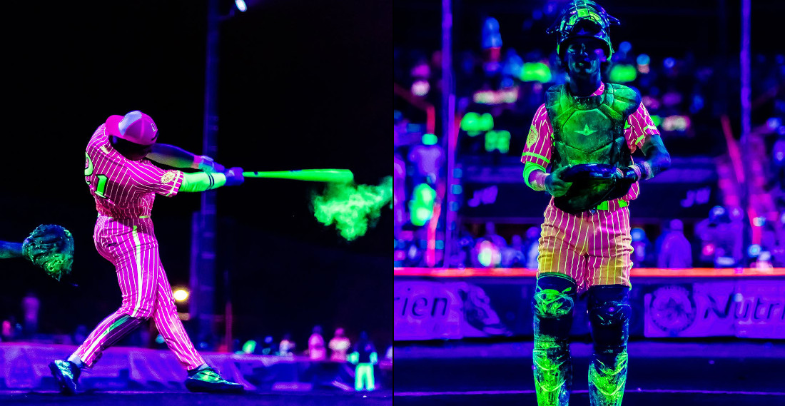 Playing Glow In The Dark ‘Cosmic’ Baseball