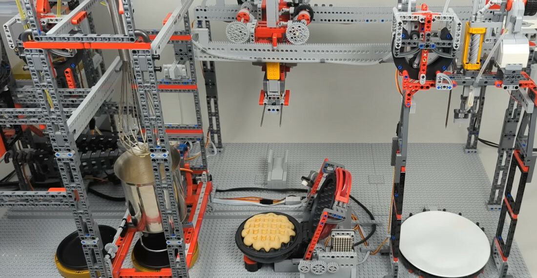 LEGO Machine Makes Waffles From Start To Finish