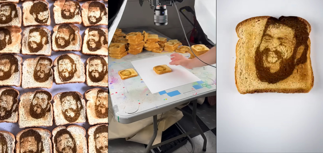 Toast Malone: Post Malone Sings ‘Circles’ On 133 Pieces Of Burnt Toast