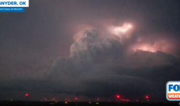 Timelapse Of Oklahoma Supercell Thunderstorm