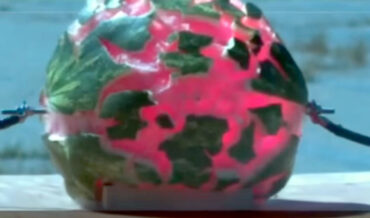 Slow Motion: Blasting Watermelons With Lightning-Equivalent Current
