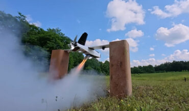 Launching An R/C Plane With Model Rocket Engines