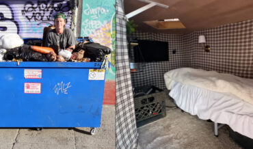 A Tiny Drivable Camper That Looks Like A Trash-Filled Dumpster