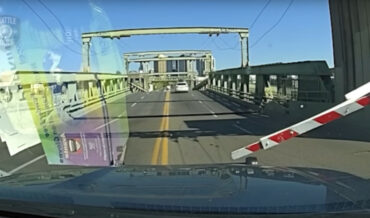 Car Hops Opening Drawbridge To Evade Police