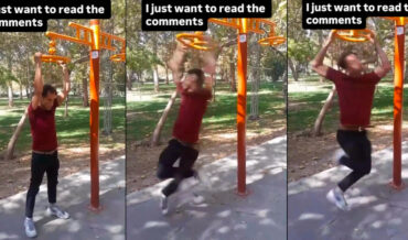 Man Spins Himself To Infinity On Playground Toy