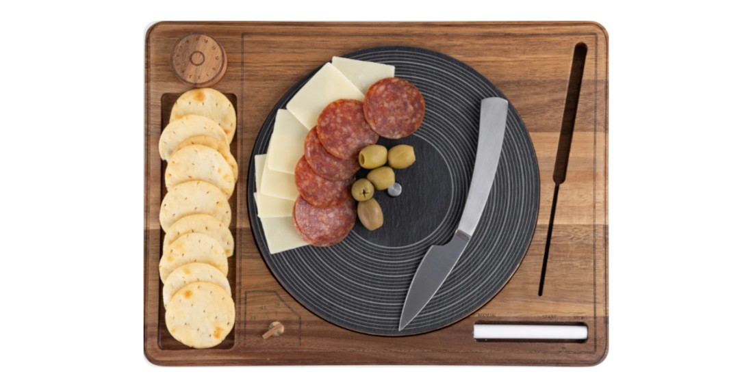 Record Turntable Cheese Plate