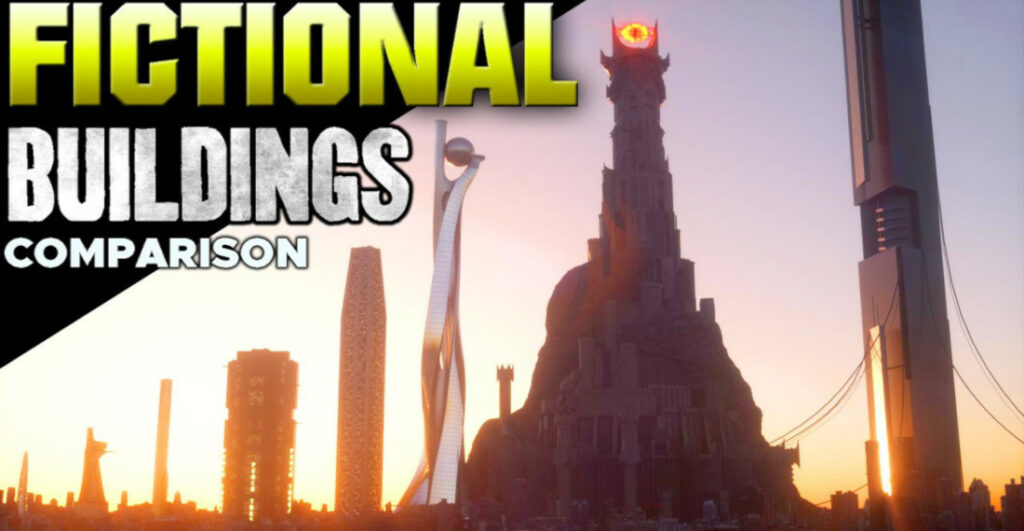 A Visual Size Comparison Of Fictional Buildings From Popular Franchises