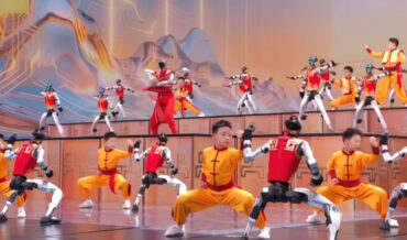 Children And Robots Perform Choreographed Martial Arts Routine