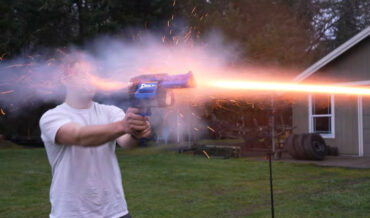 Handheld Revolver Style Model Rocket Launcher