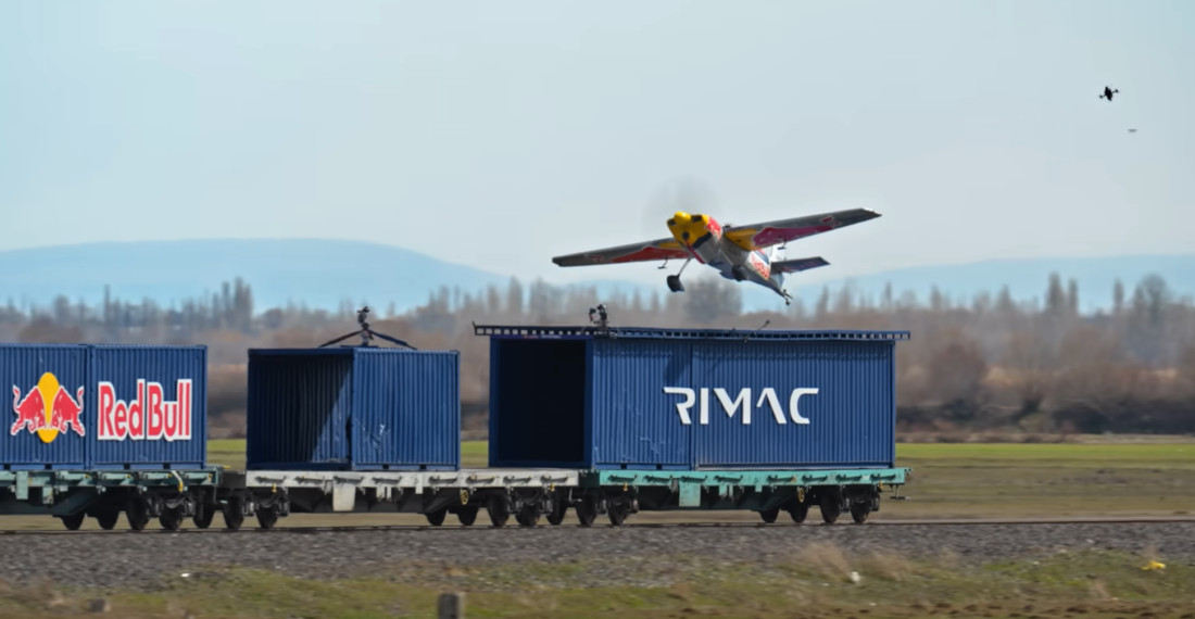 Landing Plane On A Moving Train