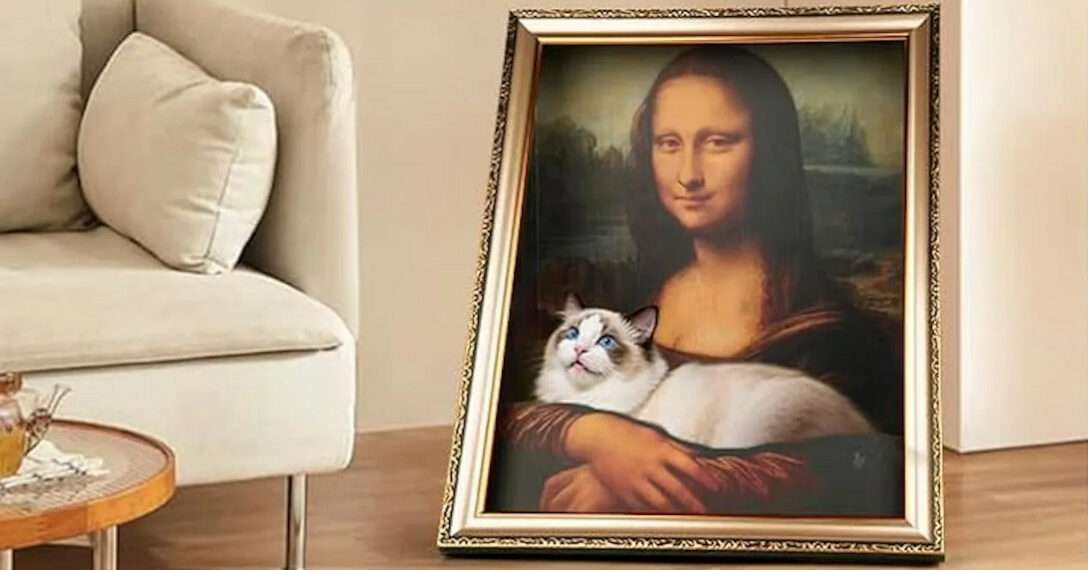 Finally, The Mona Lisa Cat Bed We’ve All Been Waiting For