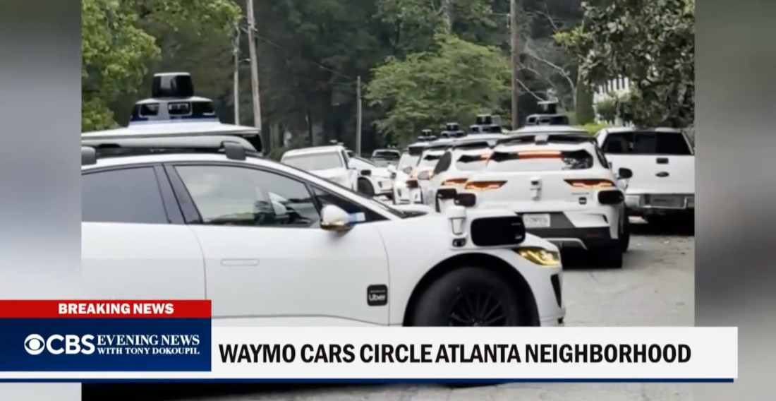 Over 40 Waymo Self-Driving Cars Invade Neighborhood