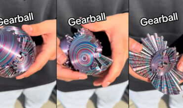 Trippy 3D Printed Gear Ball Fidget Toy