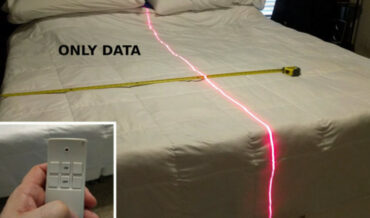 Man Uses Laser Line To Visually Split Bed In Half, Prevent Arguments