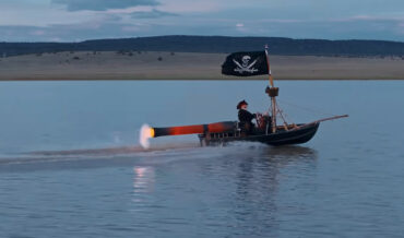 Jet-Powered Pirate  Ship  Dinghy