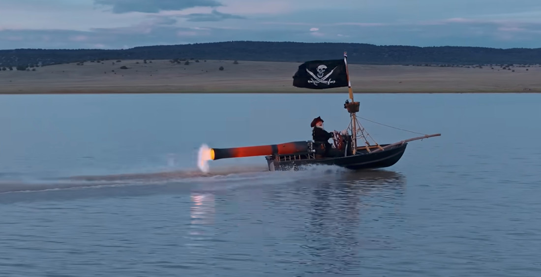 Jet-Powered Pirate  Ship  Dinghy