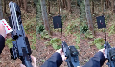 Pump Action Playing Card Shooting Shotgun
