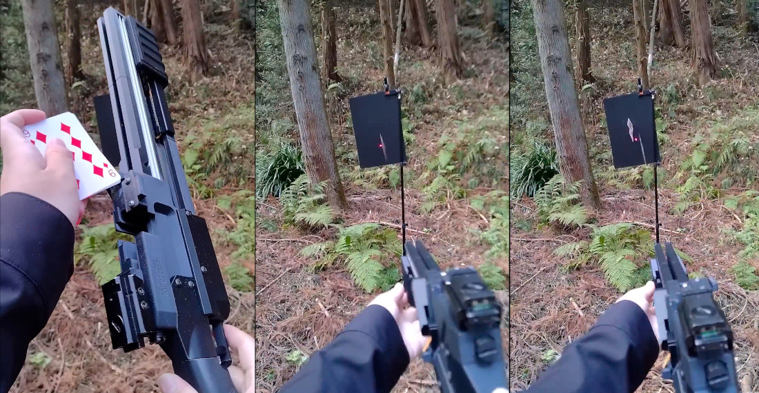 Pump Action Playing Card Shooting Shotgun
