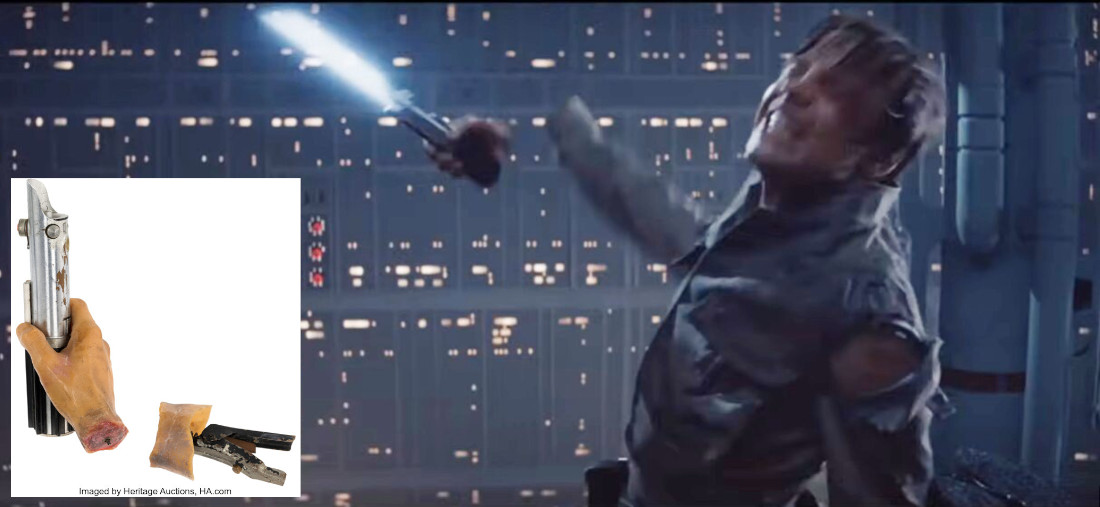 Luke Skywalker Lightsaber And Severed Hand Prop Sell For $4.69 Million