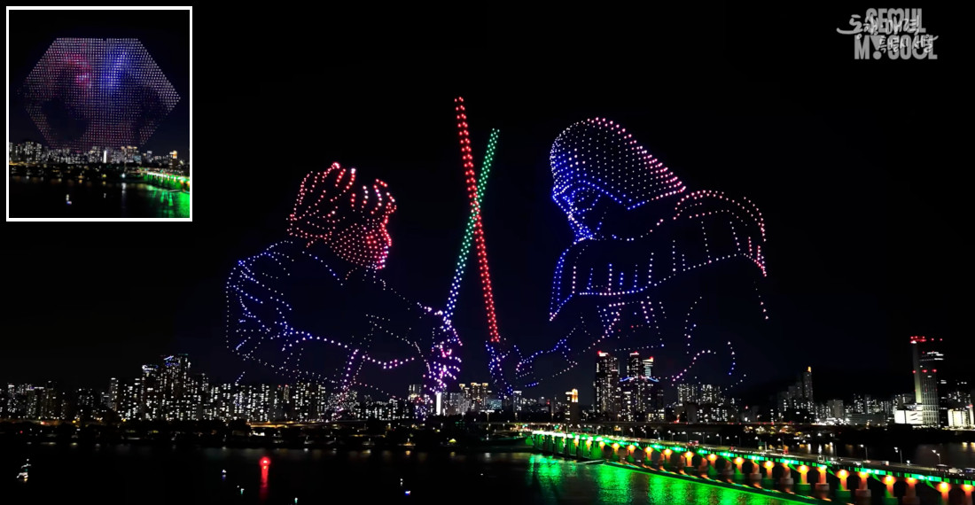 Star Wars Themed Drone Light Show