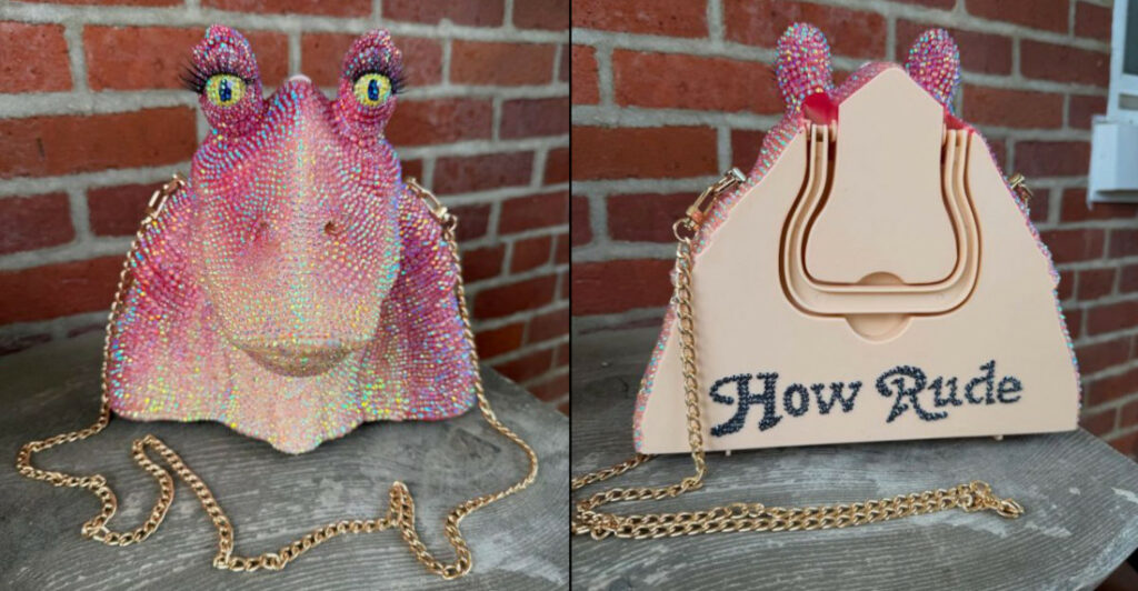 Custom Bedazzled Jar Jar Binks Purse