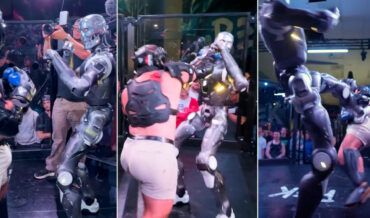 Man MMA Fights 6-Foot Humanoid Robot With Terminator Head