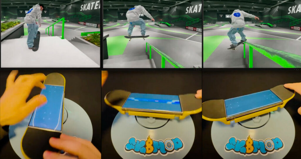 A Physical Mini Skateboard Controller For Skateboarding Video Games