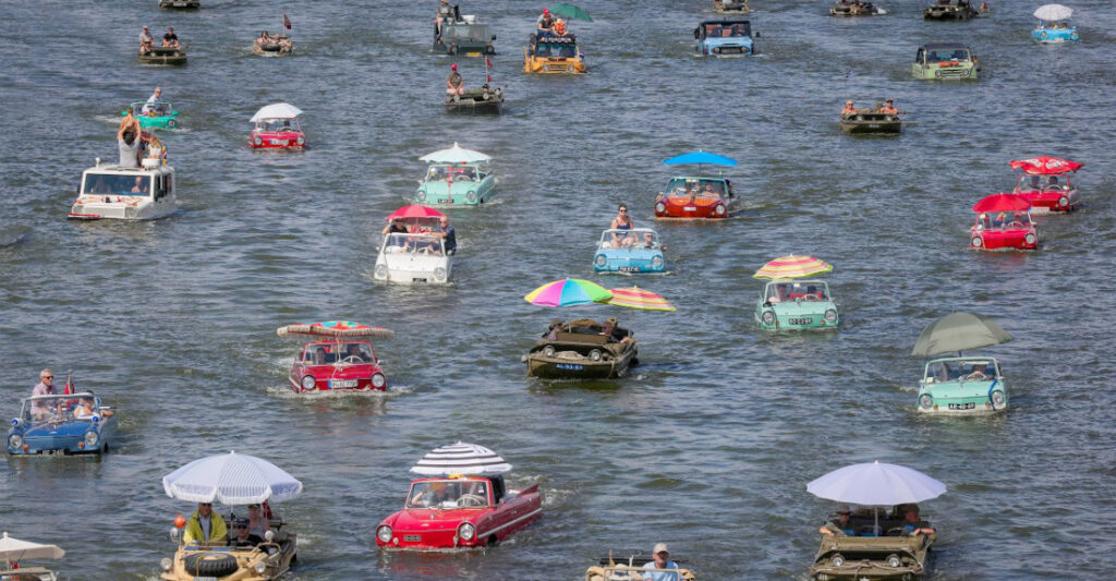 Surf & Turf: A 70-Car Amphibious Vehicle Meetup