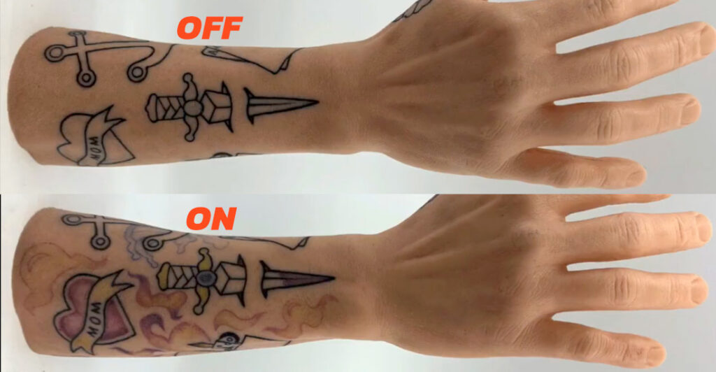 Tattoos That Can Be Turned On And Off With Light